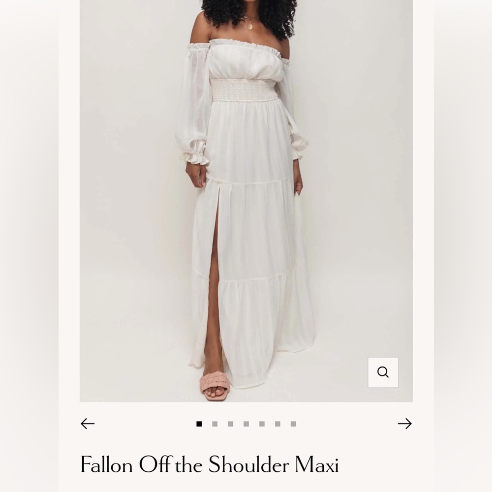 Off the shoulder maxi